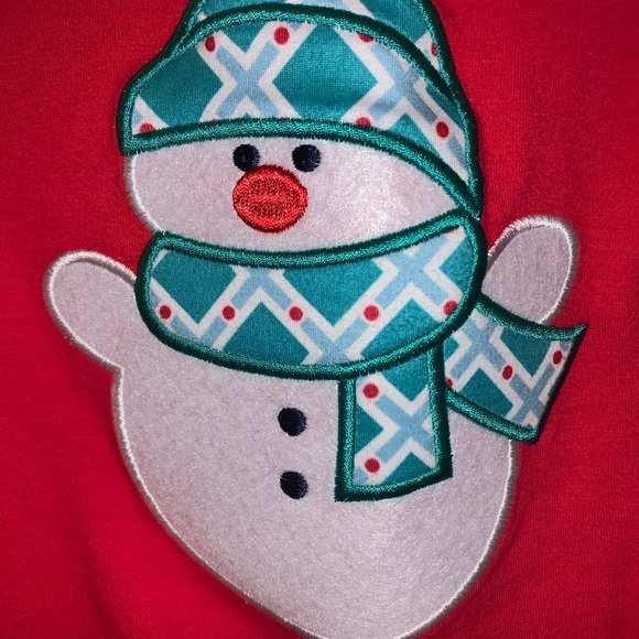 SOLD Marie Nicole Boutique Snowman Romper 0-3 Months - Picture 2 of 4